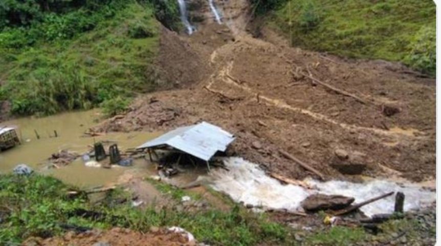 La avalancha causada por las fuertes lluvias arrastro hasta la muerte a los mineros El Porvenir.