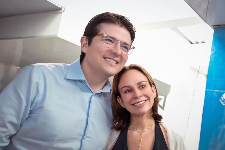 Miguel Uribe Turbay y María Claudia Tarazona