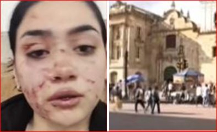 Violencia- Intolerancia- Pelea- Carrera séptima- Bogotá- golpiza- Lady- vendedoras ambulantes-