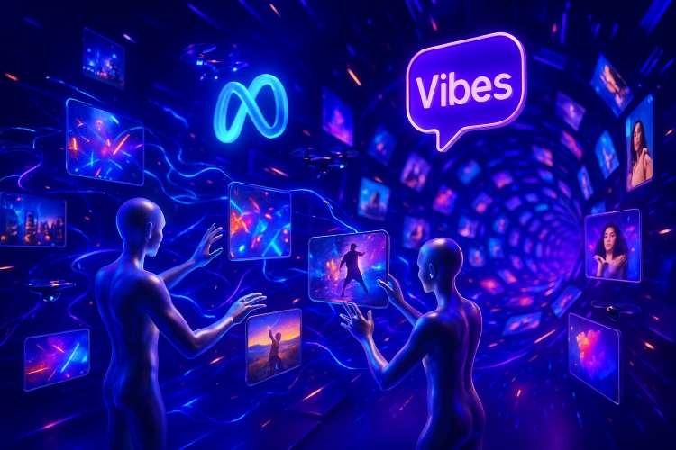 Meta lanza Vibes, su nuevo feed de videos cortos con IA