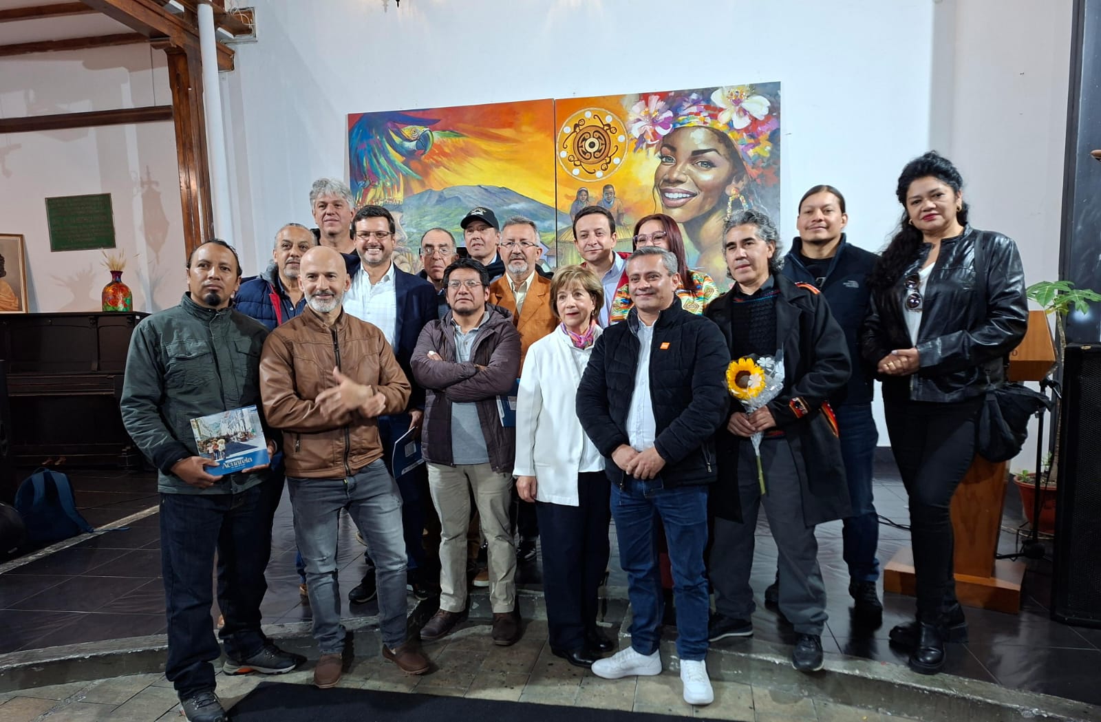 Los maestros Hugo Rueda, Mauricio Morales, Pablo Carlosama, Eugenia Bastidas, Santiago Rojas, Boris Arteaga, Luis Eduardo Arturo, Álvaro Gómezjurado, Álvaro Ocaña, Miguel Hernández, Mario Santacruz, Mercedes Figueroa, Andrés Gómez, Rocío Jurado, Alfredo Palacios y Diego Ruano.