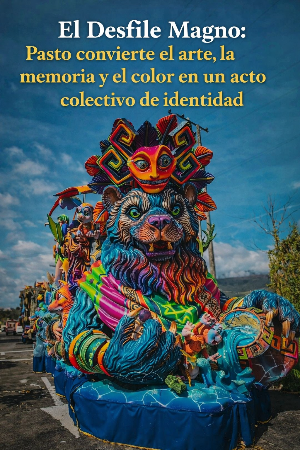El Desfile Magno convirtió las calles de Pasto en un escenario donde el arte popular y la memoria ancestral caminaron juntos.