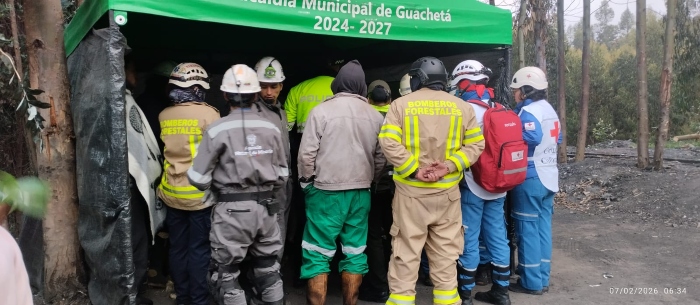7feb- Álvaro Farfan- Bomberos Cundinamarca- Mina- Guachetá- mineros- mina La Vidriosa-