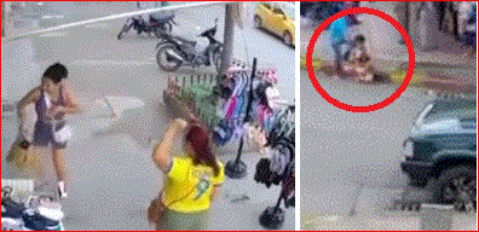 Riña- Mujeres-pelea- puñalada- cuchillo- ataque- Barrio Popular-