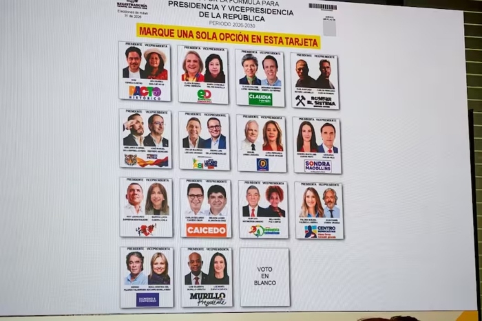 Registraduría- tarjetón-elecciones presidenciales- Colombia- 25mar-