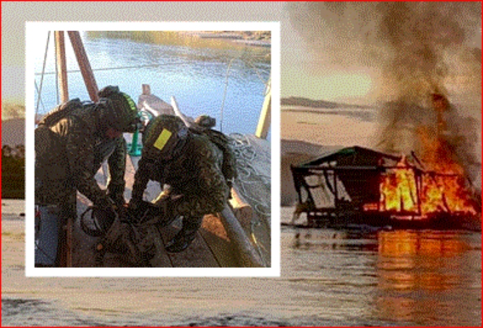 Putumayo- Ejército- Mineria Ilegal- maquinaria-Puerto Guzmán- Dos Quebradas -