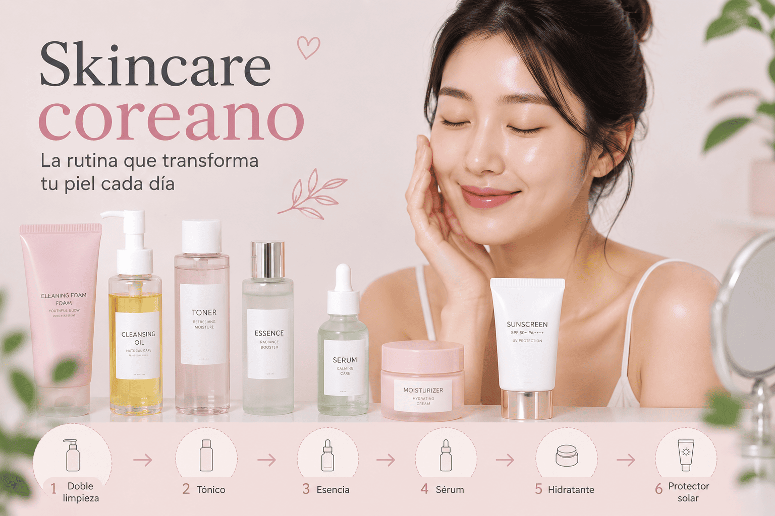El skincare coreano revolucionó la industria de la belleza gracias a sus innovadoras rutinas y productos enfocados en el cuidado profundo de la piel. En los últimos años, millones de personas adoptaron este método porque prioriza la hidratación, la prevención y la luminosidad natural del rostro.