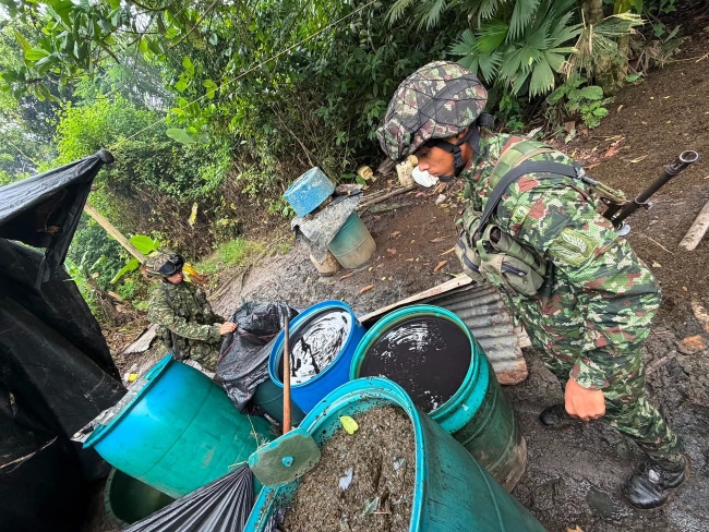 Tercera Brigada- Colombia- Nariño- Narcotráfico- Laboratorios- destrucción- Ejército-