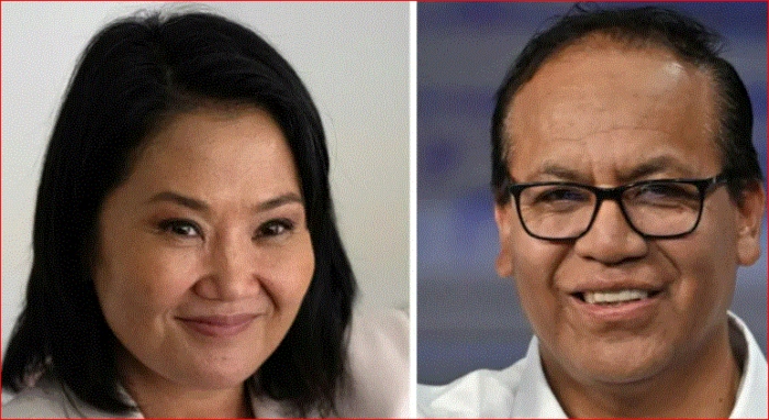 Segunda Vuelta- Perú- Fuerza Popular- ONPE, Roberto Sánchez -Keiko Fujimori-