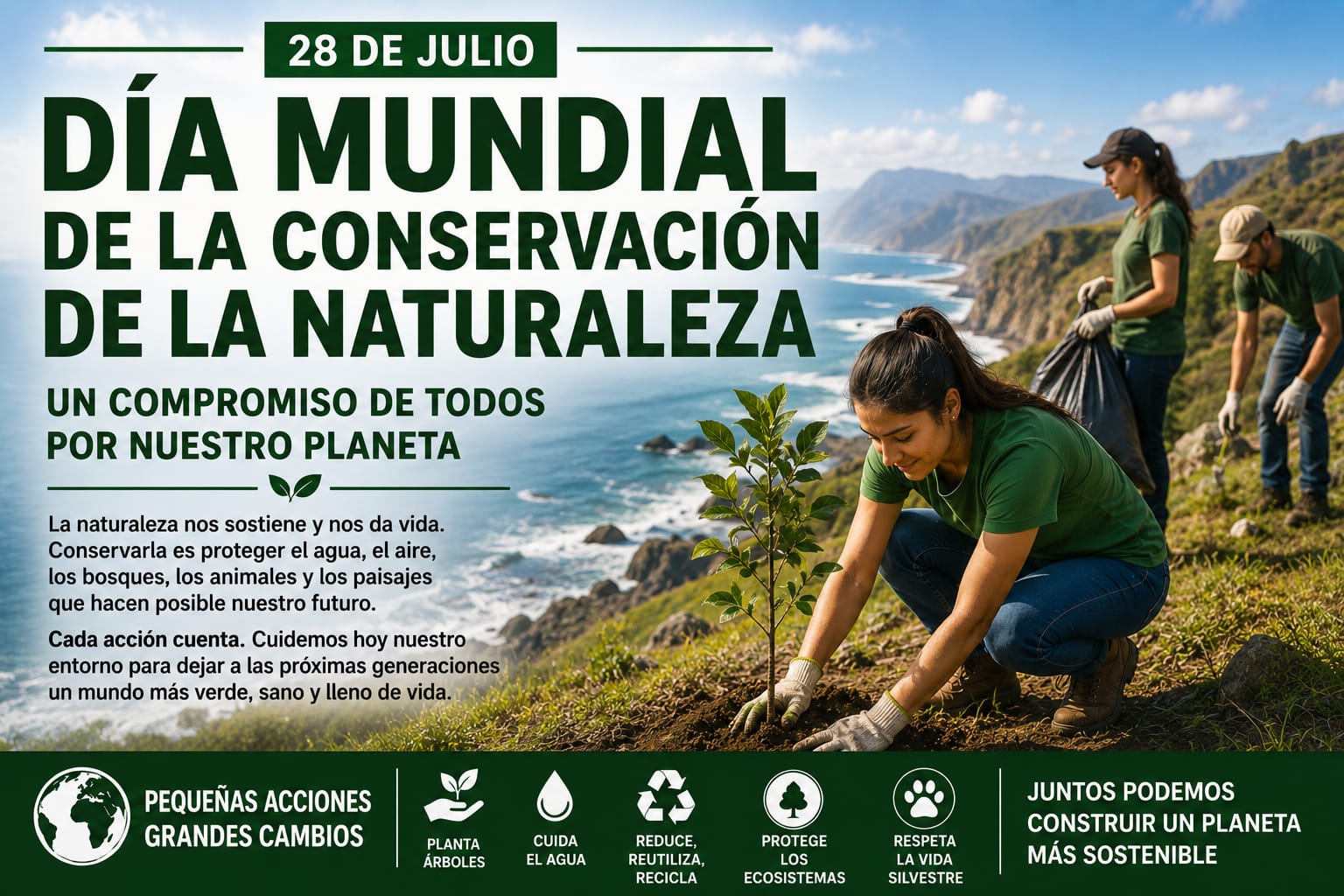 Proteger la naturaleza es proteger la vida y asegurar un futuro sostenible para las próximas generaciones.