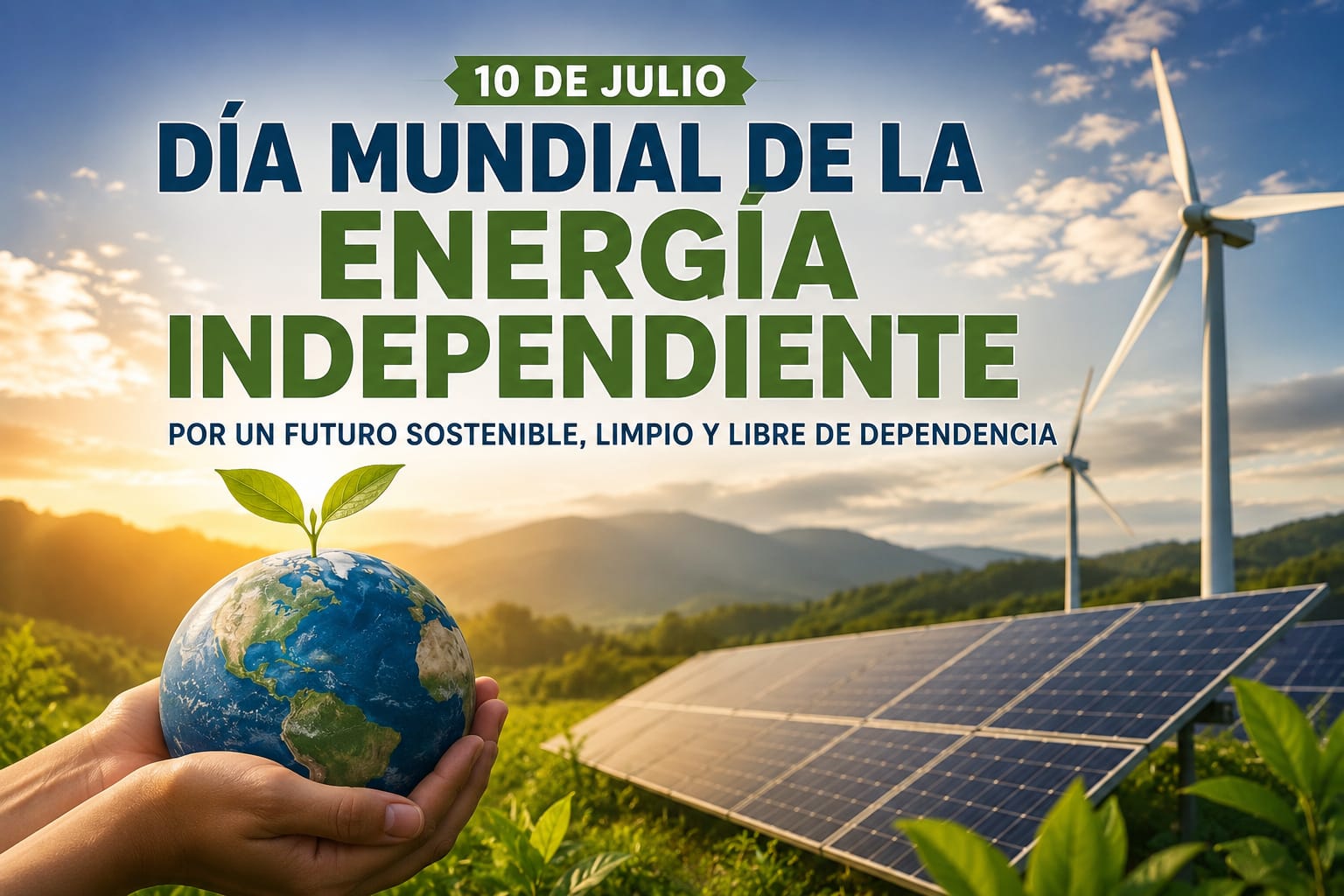 El Día Mundial de la Energía Independiente impulsa el uso de energías renovables para construir un futuro más sostenible.