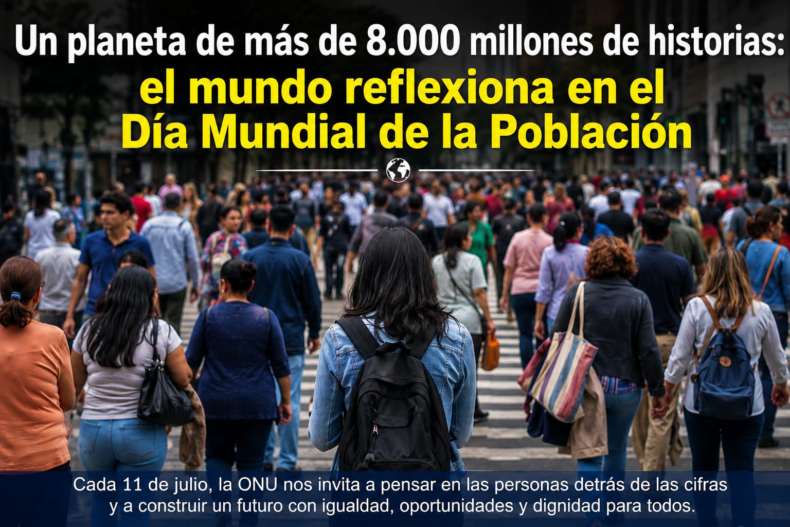 El Día Mundial de la Población invita a reflexionar sobre los desafíos y oportunidades de un planeta con más de 8.000 millones de habitantes.