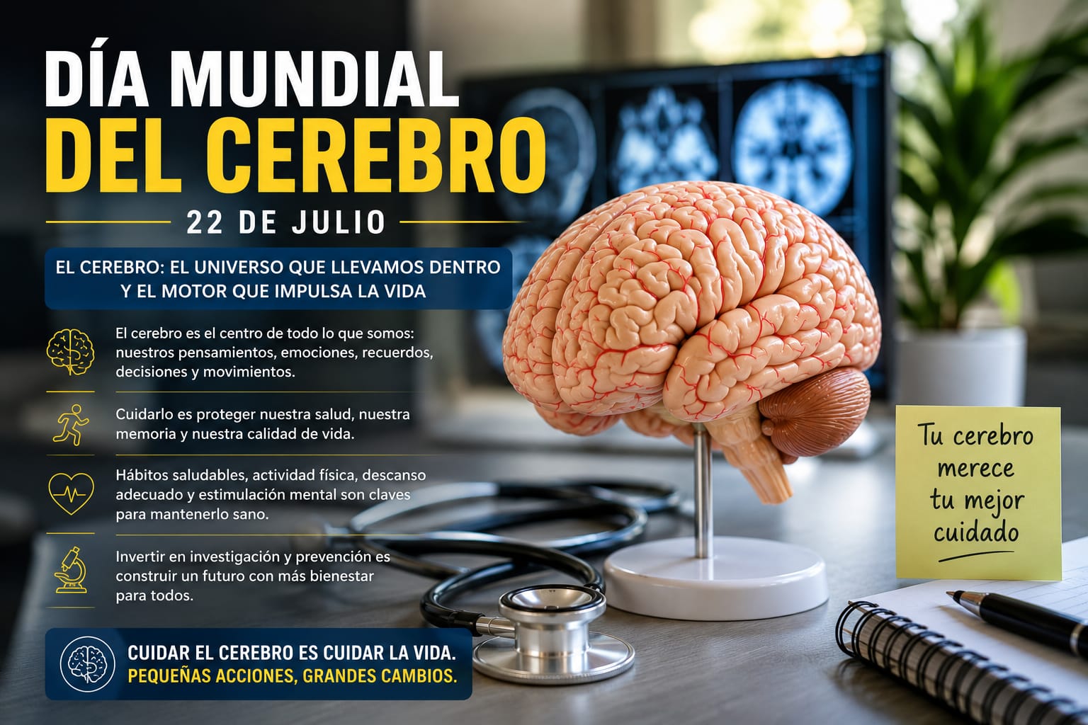 Cuidar el cerebro es proteger nuestra memoria, nuestras emociones y el futuro de nuestra vida